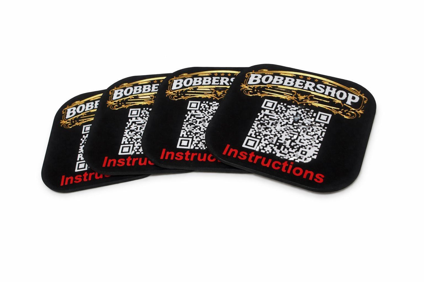 Bobbershop QR code instruction cards