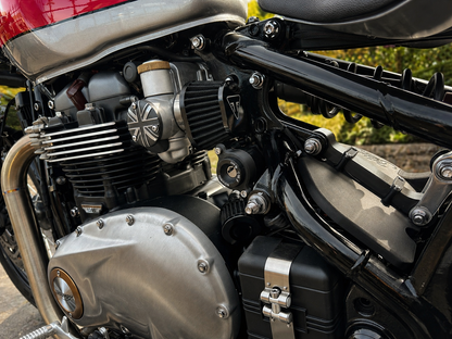 Triumph Bobber Ignition Relocation Kit (All Years) – Clean Minimal Frame Mount | No Wiring Required