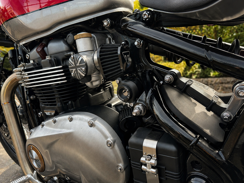 Triumph Bobber Ignition Relocation Kit (All Years) – Clean Minimal Frame Mount | No Wiring Required