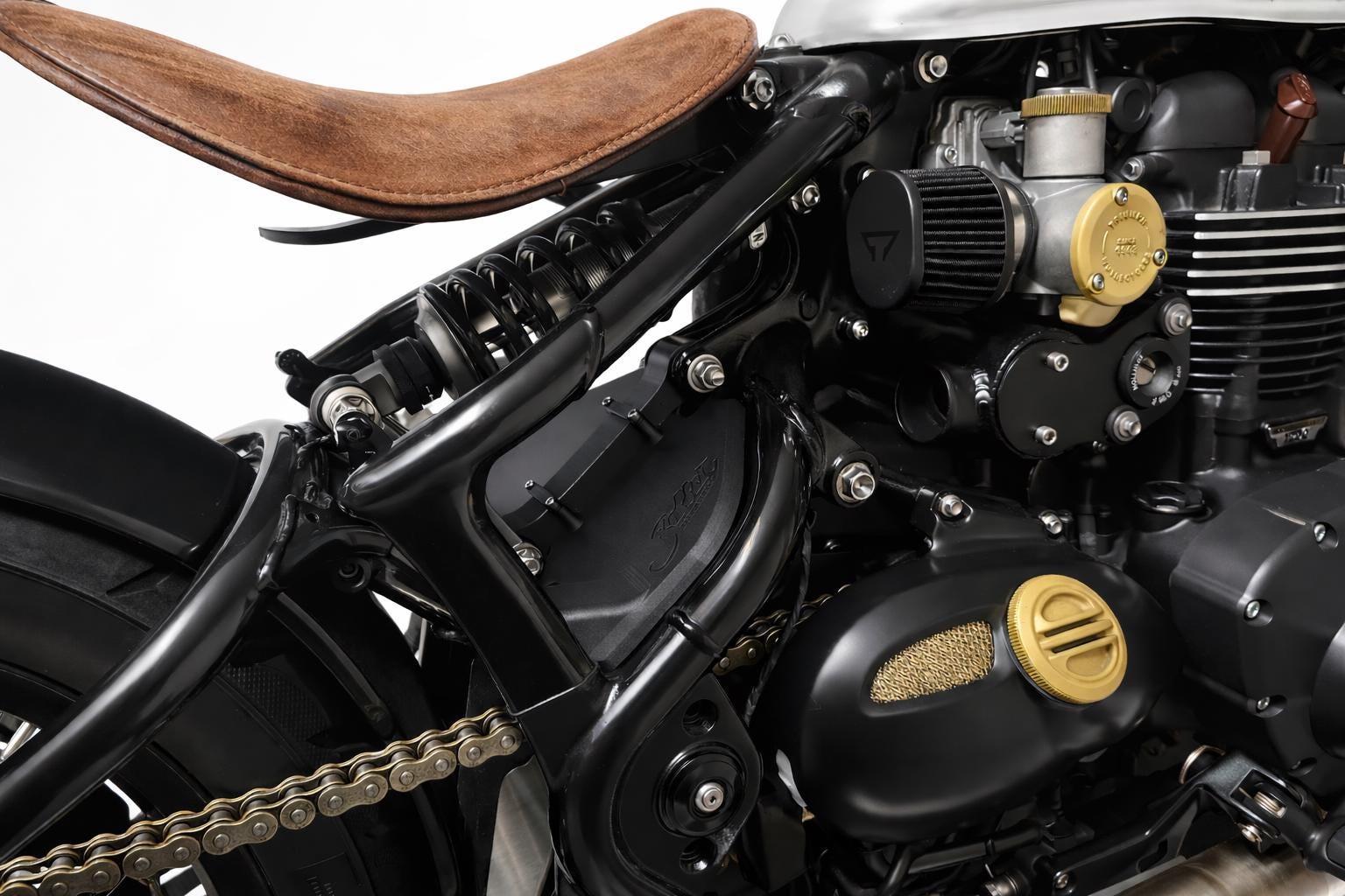 Triumph Speedmaster airbox delete pod filter kit Installed