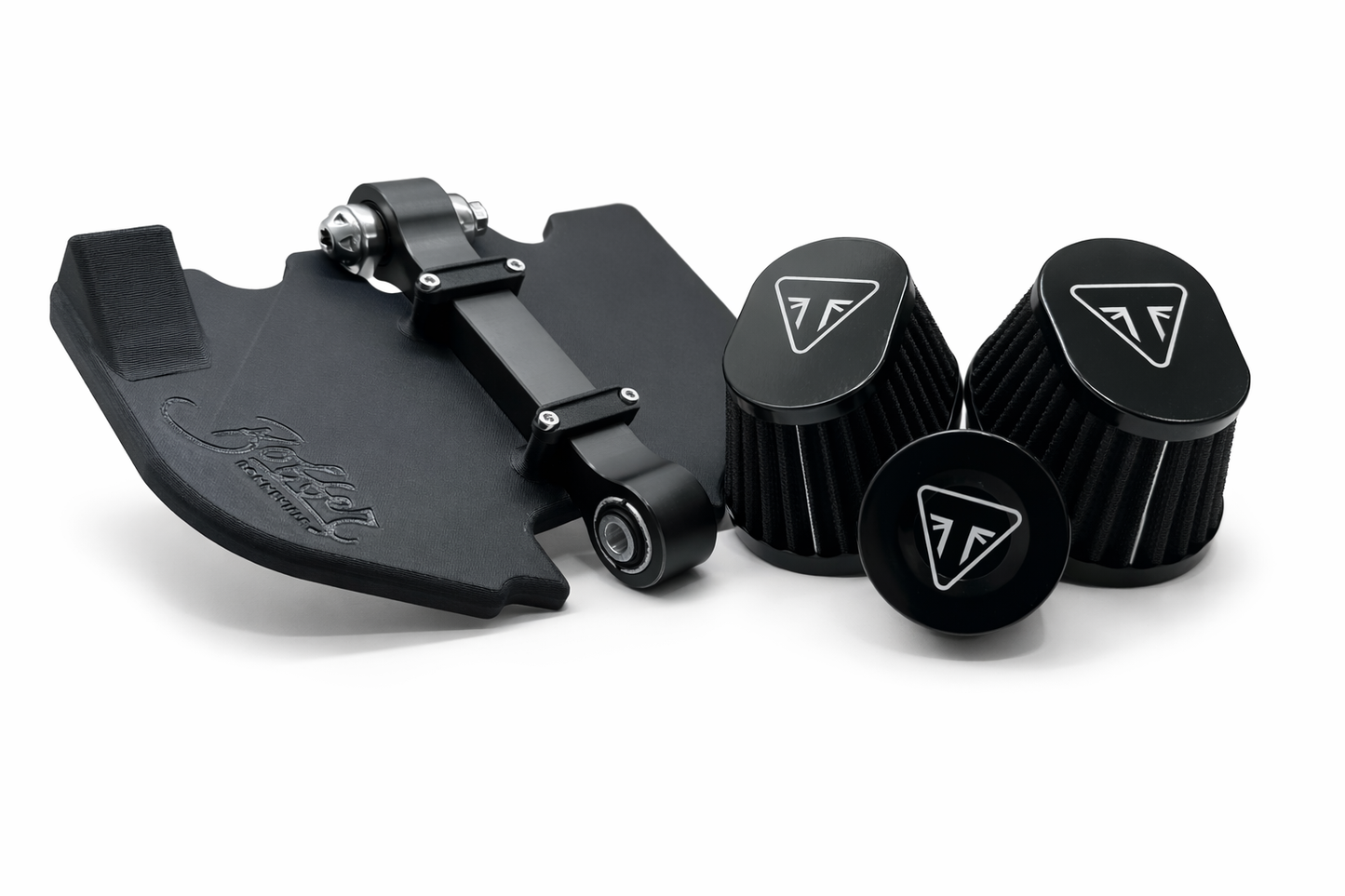 Triumph Speedmaster 1200cc Airbox Delete Kit | Wire Harness/Chain Cover & Pod Filters