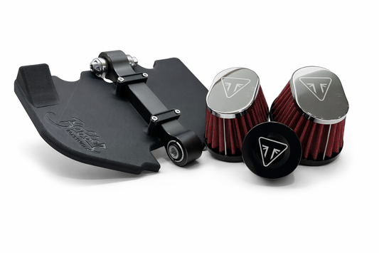 Triumph Speedmaster 1200cc Airbox Delete Kit | Wire Harness/Chain Cover & Pod Filters