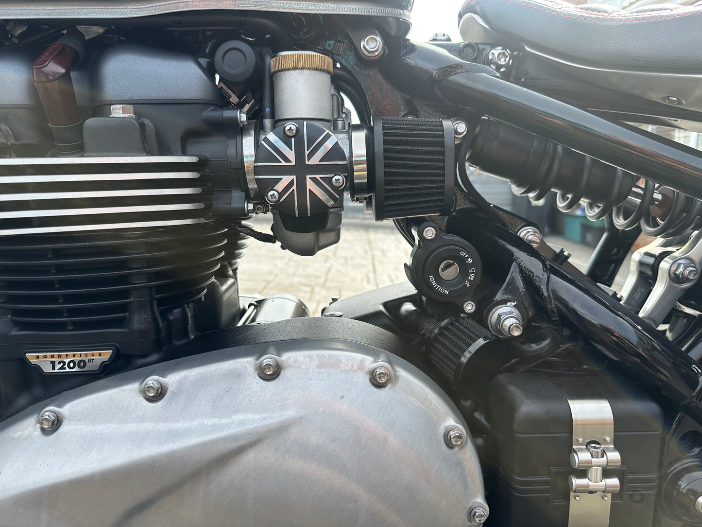 Triumph Bobber Ignition Relocation Kit (All Years) – Clean Minimal Frame Mount | No Wiring Required