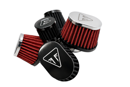 Kit de filtro de cápsula de eliminación de caja de aire para Triumph Bobber | Cubierta de arnés/cadena + filtros | Kit de conversión