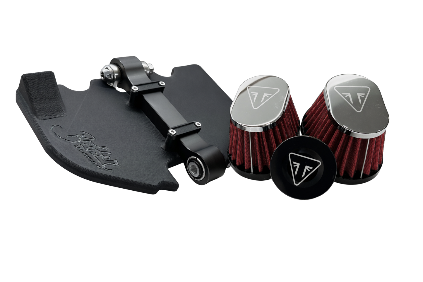 Kit de suppression de la boîte à air pour Triumph Speedmaster 1200cc | Faisceau de câbles/cache-chaîne et filtres à air coniques