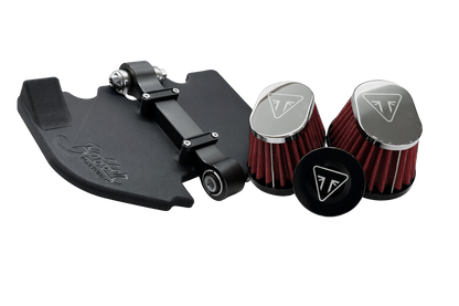 Kit de suppression de la boîte à air pour Triumph Speedmaster 1200cc | Faisceau de câbles/cache-chaîne et filtres à air coniques