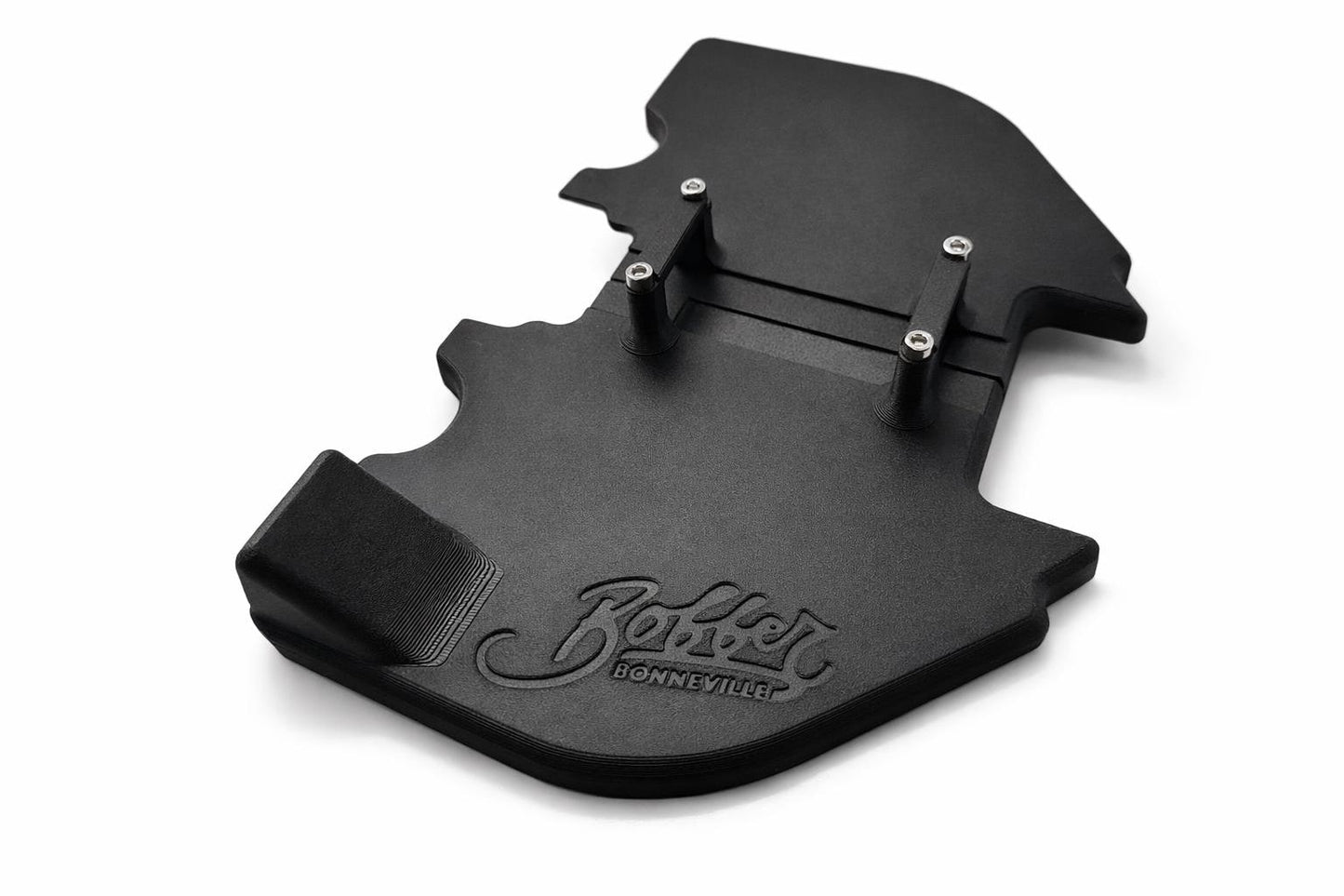 Triumph Bobber wire harness cover with Black Bobber logo