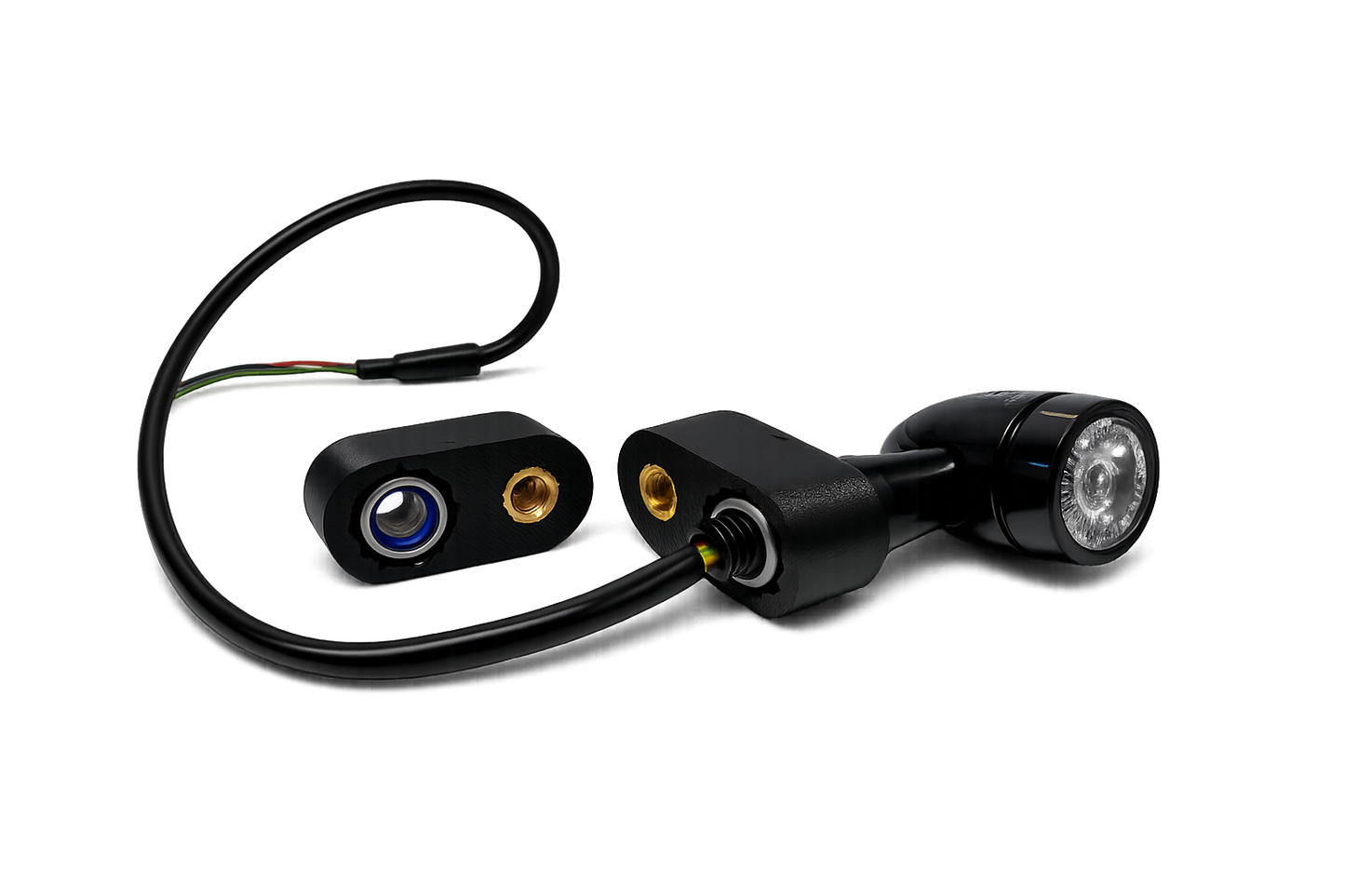 Triumph Indicator Adapters M8 – Front Mount Conversion | Bobber, T100, T120, Street Twin, Thruxton | LED Indicator Upgrade