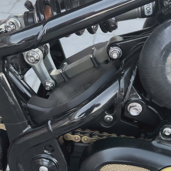 Triumph Bobber airbox delete kit installed