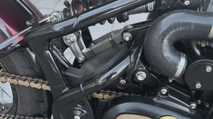 Triumph Bobber airbox delete kit installed