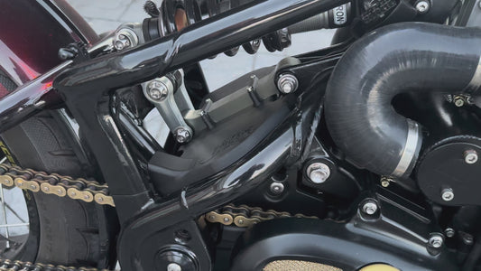 Triumph Bobber airbox delete kit installed