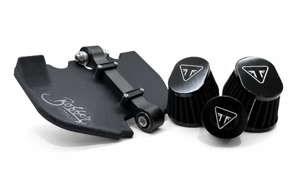 Kit de filtro de cápsula de eliminación de caja de aire para Triumph Bobber | Cubierta de arnés/cadena + filtros | Kit de conversión