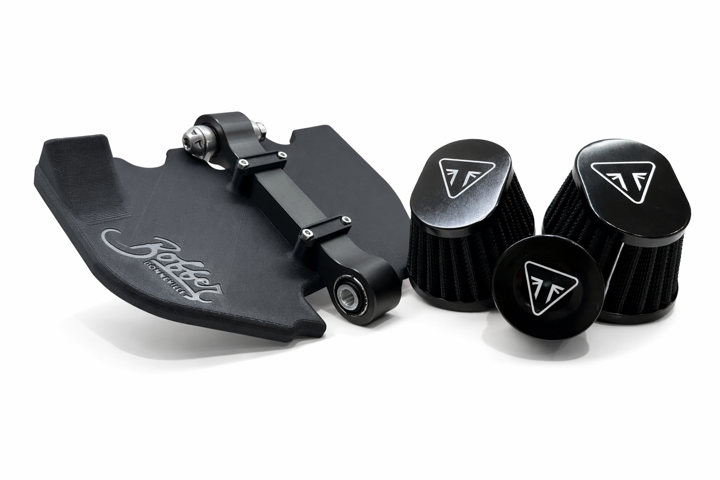Triumph Bobber Airbox Delete Pod Filter Kit | Harness/Chain Cover + Filters |Conversion Kit