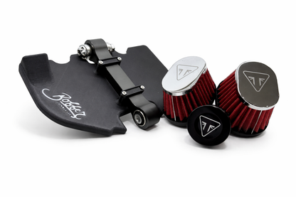 Kit de suppression de la boîte à air pour Triumph Speedmaster 1200cc | Faisceau de câbles/cache-chaîne et filtres à air coniques